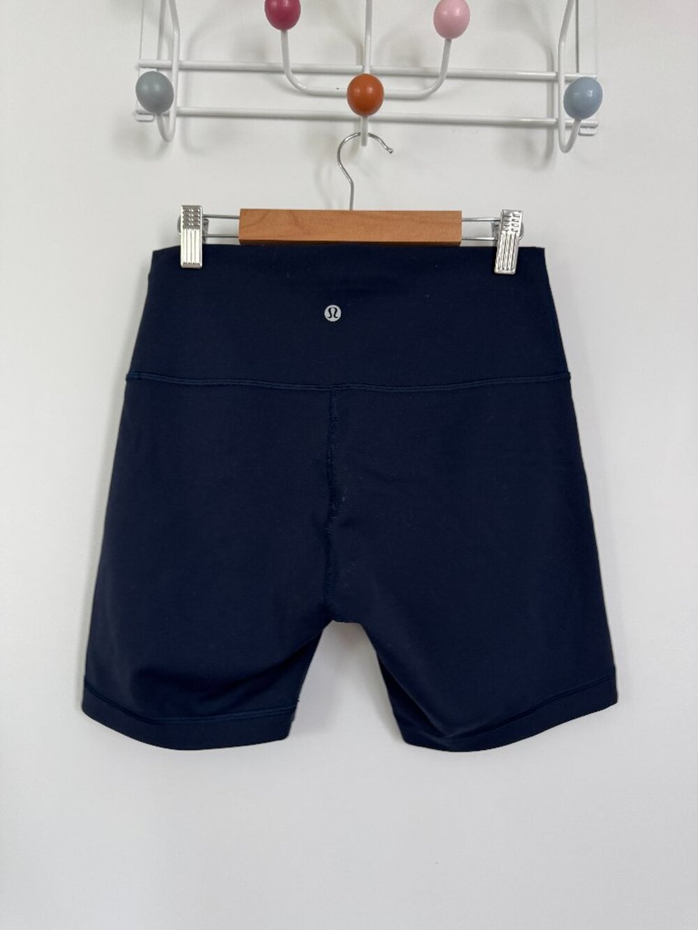 lululemon biker shorts true navy size 8
